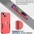 iPhone 13 & 14 Case, 10 Ft Military Shockproof, Non-Slip, with 2 Tempered Glass Protectors, 6.1" (Red/Black)