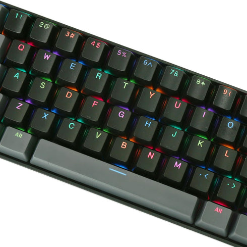 Happy Balls Keycaps, Backlit ABS Doubleshot Shine Through Keycap Set for Cherry MX OEM US Layout Key Caps (Black and