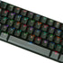 Happy Balls Keycaps, Backlit ABS Doubleshot Shine Through Keycap Set for Cherry MX OEM US Layout Key Caps (Black and