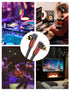 Dual 90 Degree RCA Cable Right Angle Subwoofer Cable - New Upgrade Double RCA Coaxial Audio Cable - Wine Red