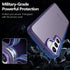 Rayboen for Samsung Galaxy S22 Case, Translucent Frosted Hard Back Silicone Edge Skin Feel Anti-Scratch Protective Slim Phone Cover for Samsung S 22 5G, Matte Purple