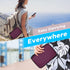 GLCON Hard Storage Case for Electronics Organizer, Deep Purple Tech Pouch for Hard Drive, Charger, Portable
