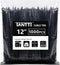 TANTTI Zip Ties 12 inch, Black Zip Ties 1000 pack, 40lb, Cable Ties,