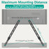 WALI Sound Bar Mount Bracket for Mounting Above or Under TV, Adjustable 3 Angled Extension Arm, Fits Most 23 to 65 Inch