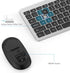 Wireless Keyboard and Mouse Combo - seenda Full Size Slim Wireless Keyboard Mouse with On/Off Switch