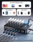UREWDTR 85W Devices,7 2 2 3 Charging Station for Multiple Port USB Charger Stations with AC, USB C, USB A,Family