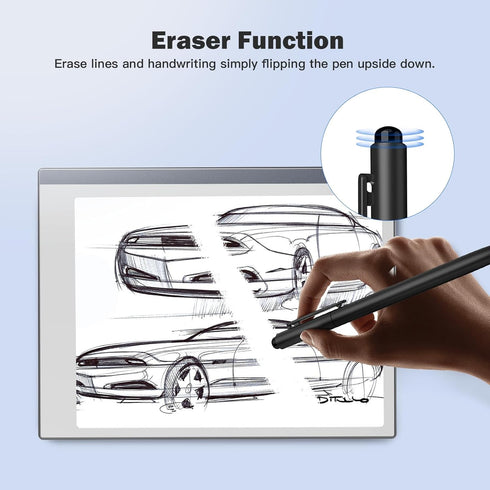 TiMOVO EMR Stylus Pen - Compatible with Remarkable 2, 4096 Sensitivity, Palm Rejection, Black