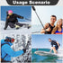 Uelkr 45" Insta360 X4 X5, 1/4" Invisible Selfie Stick for Extension Monopod Pole with Adapter for DJI GoPro, Action