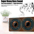 Yoidesu Bluetooth Speakers, Home Party Wireless Speaker with FM Radio, Portable Bluetooth Speaker (Brown)