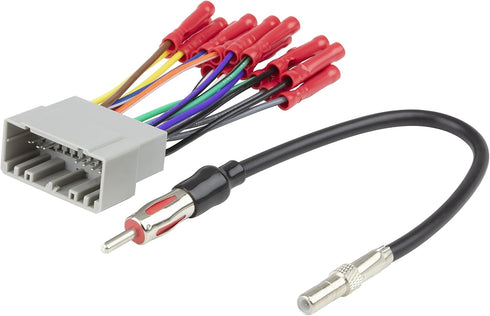 Scosche Compatible with Select 2002-2008 Chrysler, Dodge, Jeep and Plymouth Wire Harness & Antenna Adapter Bundle CR2AB