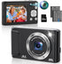 DSOEKEU 4K Digital Camera for Photography with Front and Rear Lens,48MP Autofocus Vlogging