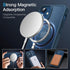 JETech iPhone 12 Mini Case 5.4" - Slim Shockproof MagSafe Compatible Cover with Translucent Matte Back (Blue)