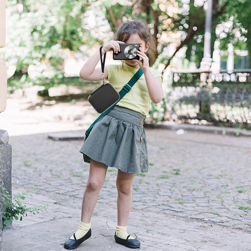 Boobowl Digital Camera Case - Compatible with Yifecial, Kodak Pixpro, Canon PowerShot ELPH 180/190, Kids Cameras, Black
