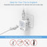 TESSAN US to UK Plug Adapter, Type G Travel Converter with 3 USB Charger and 4 Outlets for USA to UK