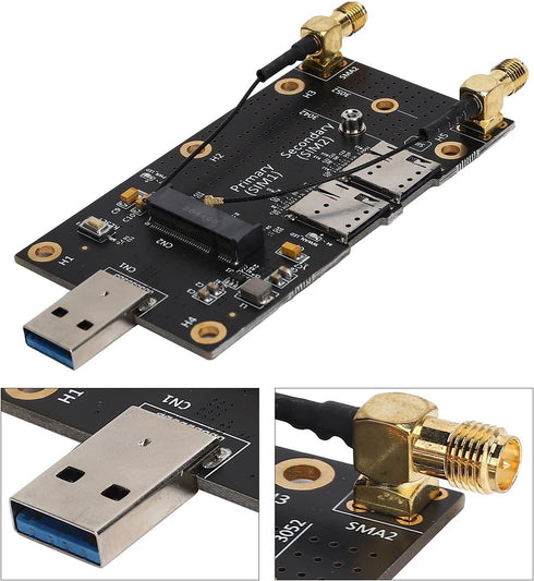 Ngff M.2 to USB 3.0 Adapter with SIM Card Slot for 3G/4G/5G Module Connector
