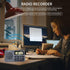 Portable AM/FM Radio, Small Pocket Radio with Bass Speaker, Long Battery Life, Support Micro SD Card and Record, Alarm