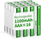 Granicell AAA Rechargeable Batteries 1100 mAh High Capacity 1300 Cycle,1.2V NiMH Low Self