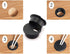 HJ Garden 2pcs 2 inch Desk Wire Cord Cable Grommets, Plastic Cover for Office PC Desk Cable Organizer