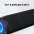 USB Computer Speakers with 3.5 mm Aux, Wired USB Powered SoundBar with Colorful LED Lights for Monitor, Laptop, Phone