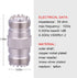 XRDS-RF UHF Connectors PL-259 Female to Female Adapter Connector, UHF SO239 Female Connectors, Pack of 2
