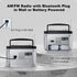 Portable AM FM Radio with Best Reception, Bluetooth Transistor Radio, Wall or Battery Powered, Small Radio for Home,