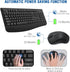 EDJO Wireless Keyboard and Mouse Combo, Full-Sized Ergonomic Computer Keyboard with Wrist Rest and 3 Level DPI