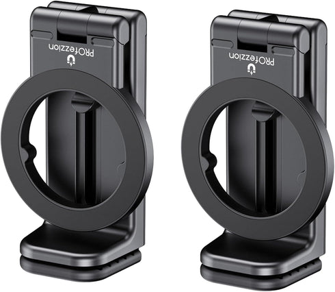 PROfezzion 2-Pack Magnetic Airplane Phone Holder for MagSafe, Handsfree Mount for iPhone 15, 14, 13, 12 & All Phones,