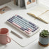 Thyrnovyn 126 Set, 60% 65% 75% 100% Keys PBT Double Shot Keycaps, Macaron Pastel Cute Keycap Pink Blue Dreamy Cherry