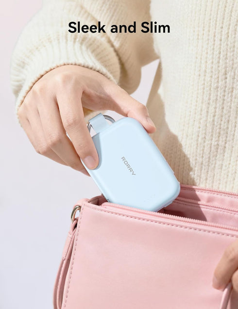 RORRY 5000mAh Pack 17/16/15/14/13/12, 2/3/4/Pro, Portable Charger, Portable Charger Power Bank with Built-in Cables