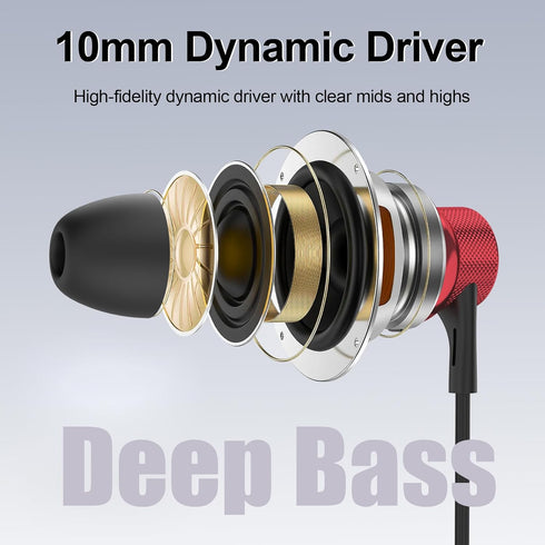 USB C Wired Earbuds, Type C Headphones with Deep Bass for iPhone 15 Pro Max, Samsung Galaxy A53/A54, OnePlus 10, Google