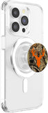 PopSockets PopGrip for MagSafe, Deer Buck Hunting in Orange Brown Camouflage for Men & Women