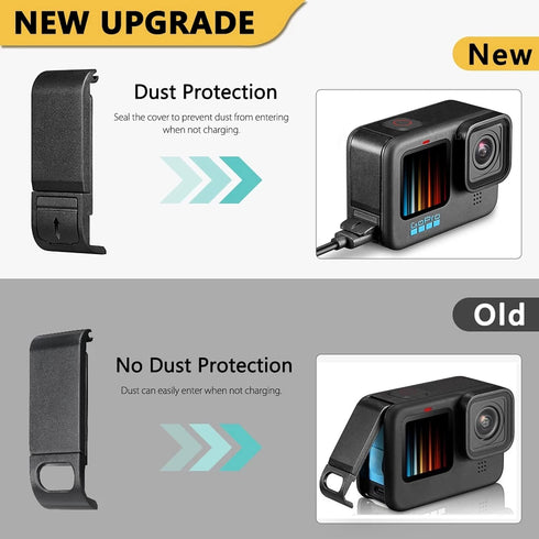 Hero 12 11 10 9 Silicone Sleeve Protective Case +?6 PCS?Tempered Glass Screen Protector, Accessories Kit for GoPro