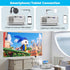 Mini Projector, HD Portable 1080P Full HD Supported, Compatible with Smartphone, Tablet, Laptop, White