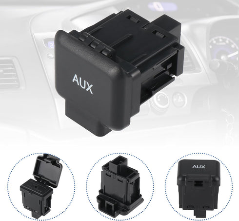 X AUTOHAUX Auxiliary Input Jack Assembly for Honda Ridgeline 2006-2014, 39114-SJC-A01ZB Audio Aux Port Adapter