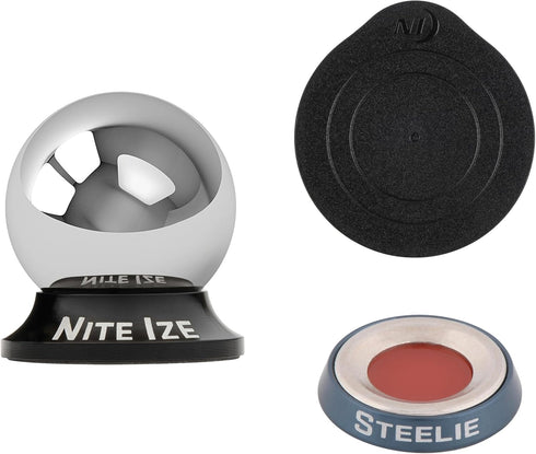 Nite Ize Steelie Original Dash Kit - Magnetic Phone Mount for Car Dashboard, Strong Steelie Magnet