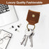 Jack&Chris Genuine Leather SD Card Holder Keychain, Anti-Shock Anti-Dust SD Card Case, Portable Camera Accessories