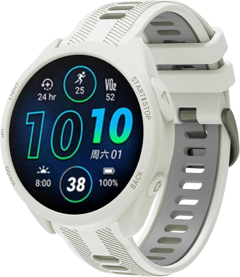 Smartwatch Accessories for Garmin Forerunner 965 - Silicone Protective Case Cover Shell, Soft and Durable, 8 Colors