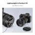 K&F Concept Lens Cap Keeper, 6 Pack Camera Lens Cap Holder with Elastic Loop + Microfiber Cleaning Cloth for Canon,