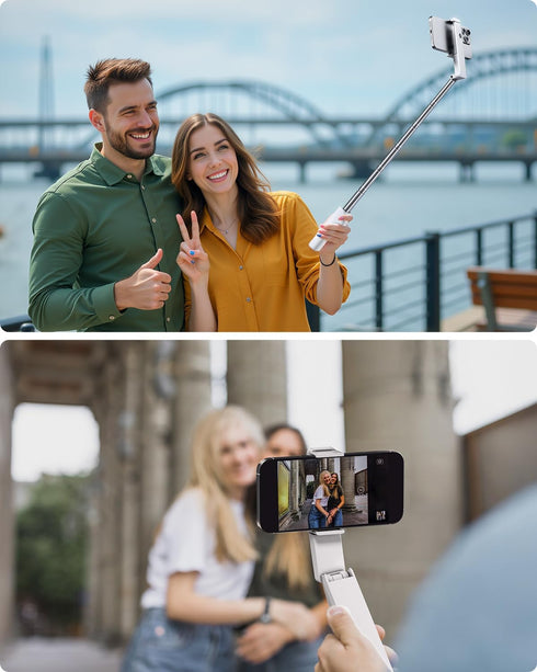 Viozon 4-7" Portable Selfie Stick, Lightweight Extendable Stainless Steel Tube,All-in-One Compact Selfie Stick