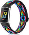 Stretchy Bands Compatible with Fitbit Charge 5, Adjustable Elastic Straps Wristbands Accessories Replacement for Fitbit
