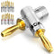 VCELINK Banana Plugs for Speaker Wire, 12 Pairs/24 Pcs, 24K Gold Plated Dual-Screw Type Speaker Connector