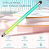 OOCLCURFUL (8Pcs), 2 1 Stylus in Stylus Pen for Touchscreen, High Precision and Sensitivity Double Rubber Tips