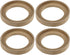 uxcell 4 Pcs Universal 4 Inch Speaker Subwoofer Mounting Spacer Rings, Solid Wood Beige