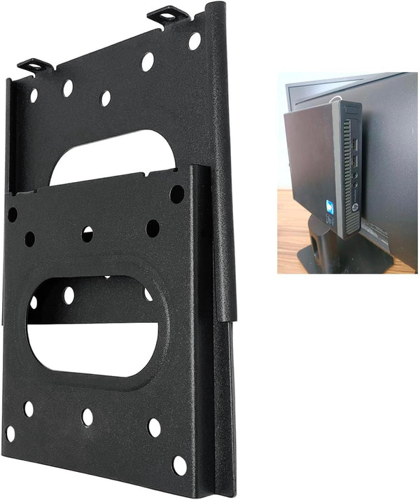 Computer Wall Mount Mini PC VESA Mount TV Monitor Brackets, Easy Desk Compatible