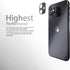 Camera lens Protector compatible with iPhone 11 | Camera Cover, Lens Protector | Protection against shocks and scratches | Dust free installation with Cleaning Set | Black