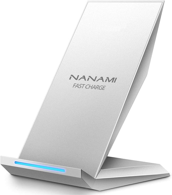 Fast Wireless Charger, NANAMI Qi Certified Stand Compatible with iPhone 15/14/13/12/11 Pro and Samsung Galaxy
