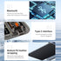 Portable Bluetooth Keyboard, 7-Colors RGB Backlit Mini Keyboard, Rechargeable Ultra-Slim Tablet Keyboard for
