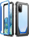 Poetic Guardian Series Case for Samsung Galaxy S20, Full-Body Hybrid Shockproof Bumper Cover, Blue/Clear