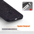 iPhone 11 Case - Black Soft Silicone, Anti-Scratch, MagSafe Compatible, with Red White Dot & Camera Protection.