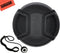 72mm Snap-On Lens Cap for Sony CyberShot DSC-RX10 III, DSC-RX10 IV Digital Cameras
